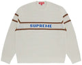 SUPREME CHEST STRIPE SWEATER (STONE)