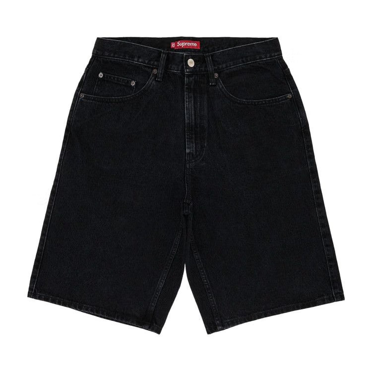 SUPREME BAGGY DENIM SHORTS BLACK