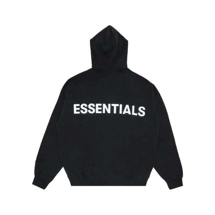 FEAR OF GOD ESSENTIALS HOODIE SS19 3M BLACK