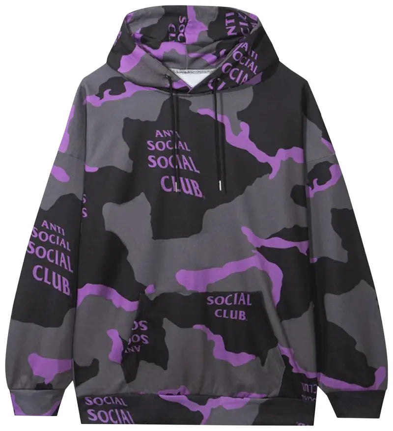 ASSC COTTON CANDY HOODIE IN BLACK CAMO