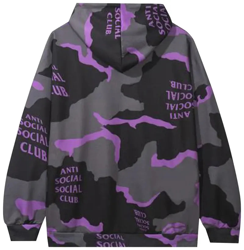 ASSC COTTON CANDY HOODIE IN BLACK CAMO