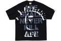 BAPE SPRAY PRINT COLLEGE TEE