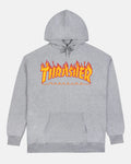 THRASHER FLAME HEATHER GREY HOODIE