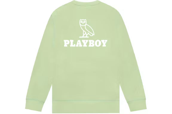 OVO x PLAYBOY BUTTERFLY CREWNECK (BASIL COLOR)