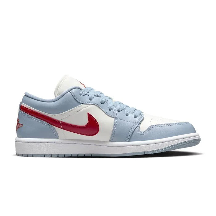 AIR JORDAN 1 LOW DUNE WHISPER BLUE RED