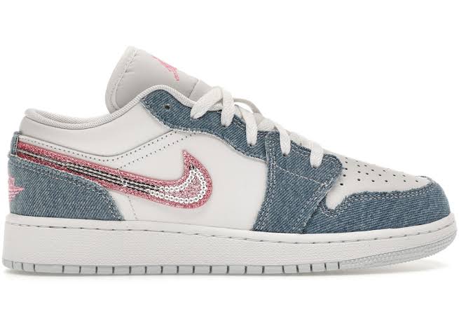 AIR JORDAN 1 LOW DENIM SEQUIN (GS)